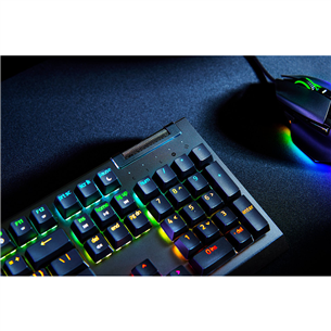 Razer BlackWidow V4 X, Green Switch, mehāniskā, SWE, melna - Klaviatūra