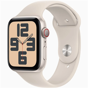 Apple Watch SE 2, GPS + Cellular, Sport Band, 40 mm, S/M, starlight - Smartwatch MRFX3ET/A