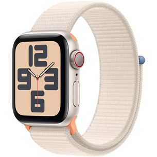 Apple Watch SE 2, GPS + Cellular, Sport Loop, 40 mm, starlight - Smartwatch MRG43ET/A