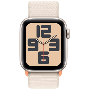 Apple Watch SE 2, GPS + Cellular, Sport Loop, 40 mm, bēša - Viedpulkstenis
