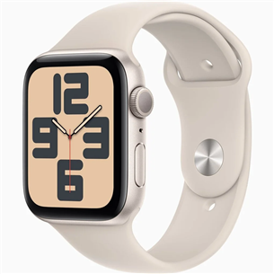 Apple Watch SE 2, GPS, Sport Band, 40 mm, S/M, starlight - Smartwatch MR9U3ET/A