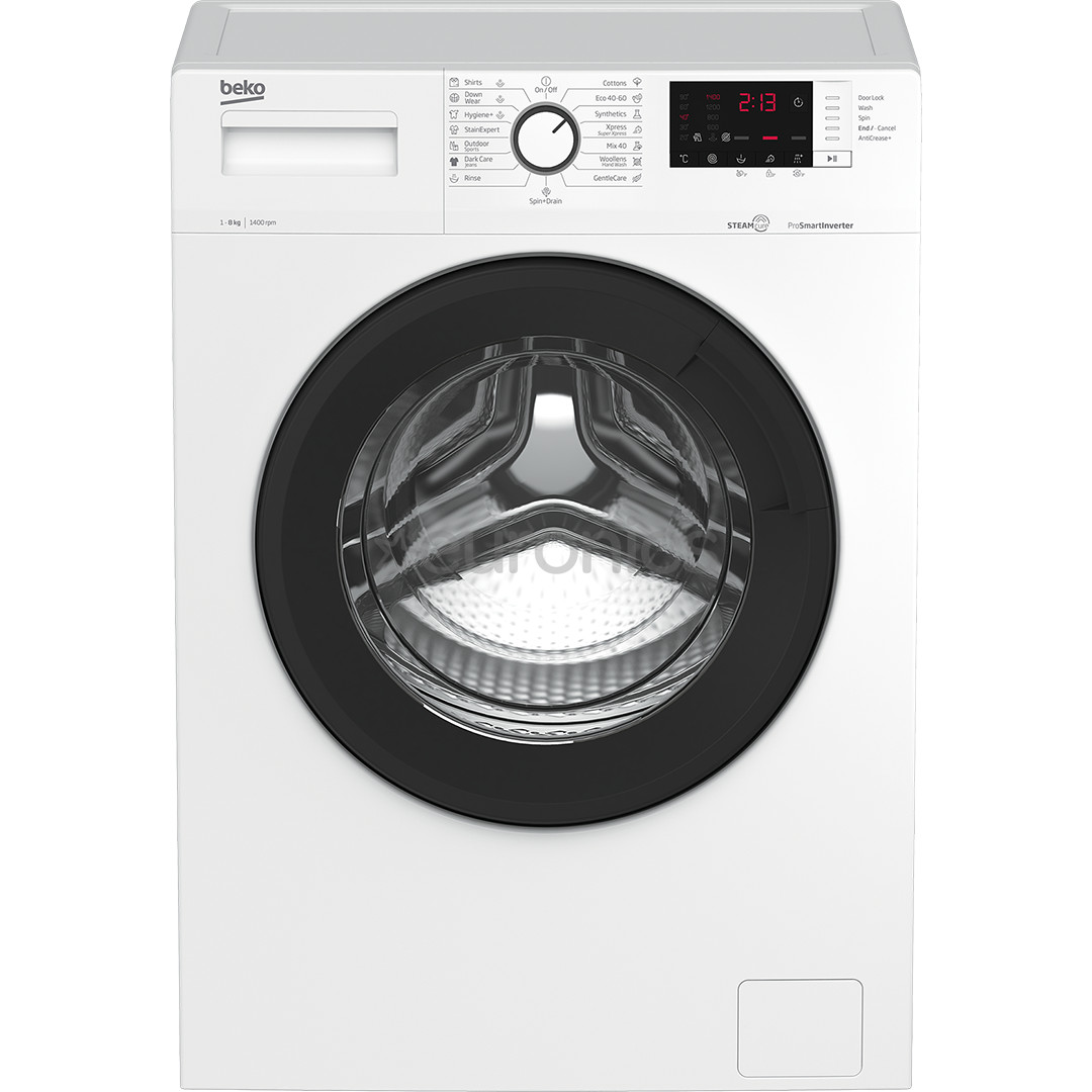Beko, 8 kg, depth 55 cm - Front load washing machine