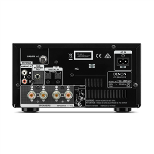 Denon M41DAB Receiver, SC-M41 Speakers, melna - Mūzikas sistēma