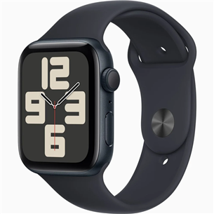 Apple Watch SE 2, GPS, Sport Band, 44 мм,  M/L, темно-серый - Смарт-часы MRE93ET/A