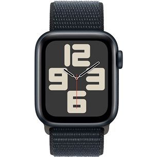 Apple Watch SE 2, GPS + Cellular, Sport Loop, 44 mm, tumši pelēka- Viedpulkstenis