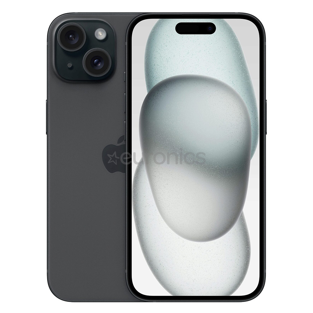 Apple iPhone 15, 128 ГБ, черный - Смартфон