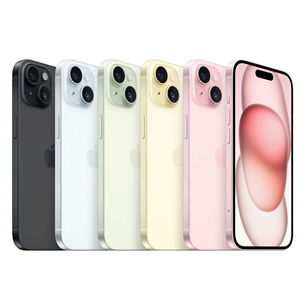 Apple iPhone 15, 128 GB, melna - Viedtālrunis