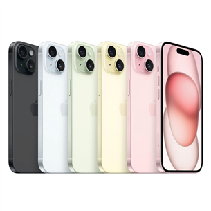 Apple iPhone 15, 128 ГБ, розовый - Смартфон