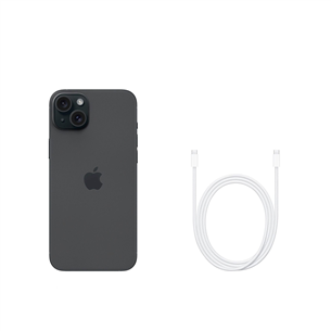 Apple iPhone 15 Plus, 256 GB, black - Smartphone