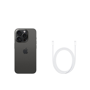 Apple iPhone 15 Pro, 128 GB, melna - Viedtālrunis