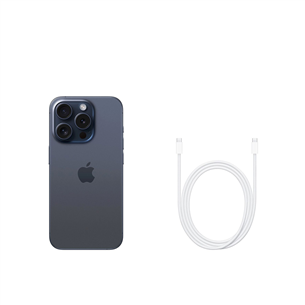 Apple iPhone 15 Pro, 256 ГБ, синий - Смартфон