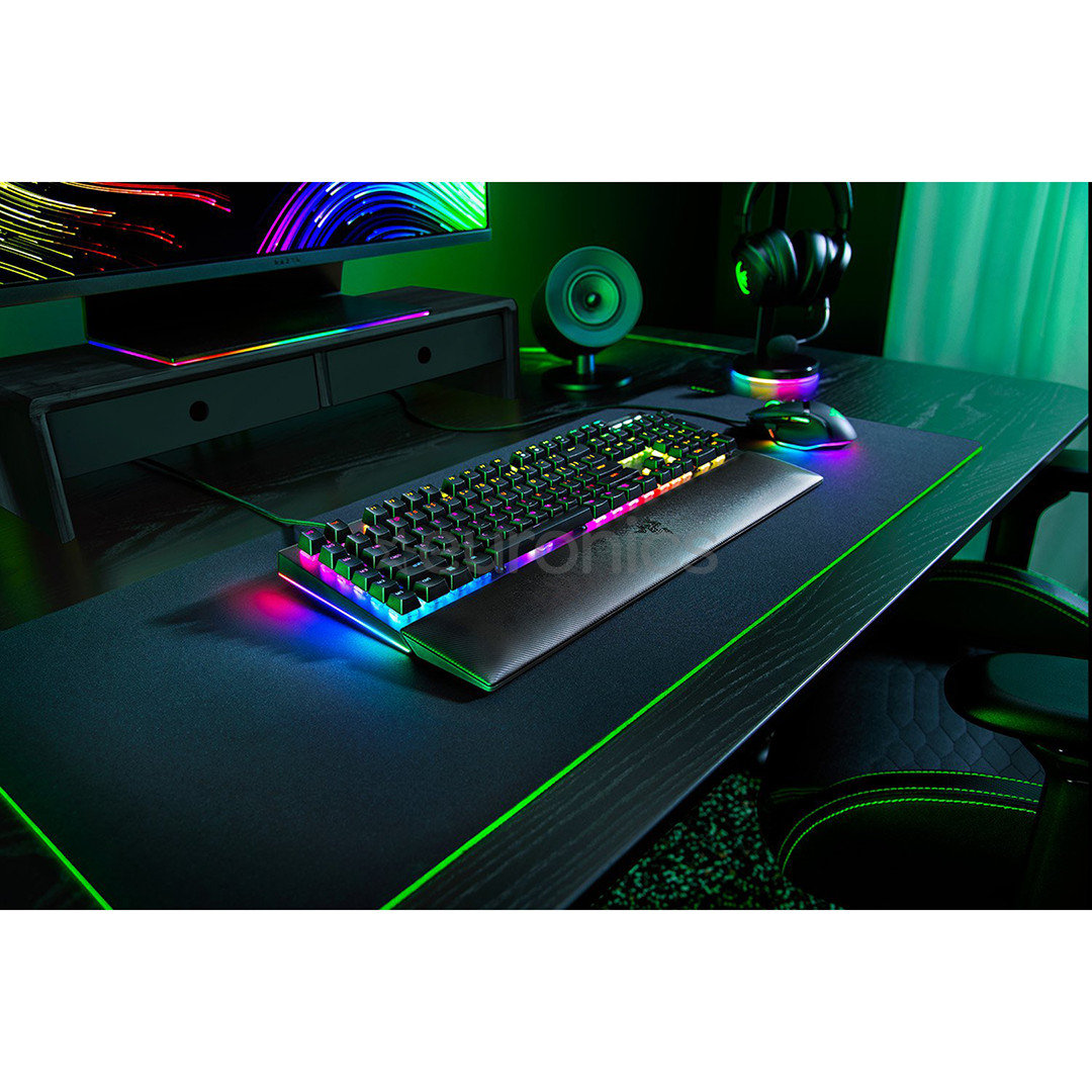 Razer BlackWidow V4, Green Switch, mechanical, US, black - Keyboard