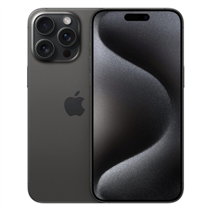 Apple iPhone 15 Pro Max, 256 GB, melna - Viedtālrunis MU773PX/A