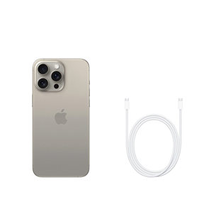 Apple iPhone 15 Pro Max, 256 GB, bēša - Viedtālrunis