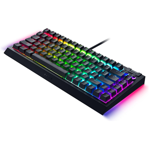 Razer BlackWidow V4 75%, mehāniskā, US, melna - Klaviatūra