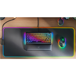 Razer BlackWidow V4 75%, mehāniskā, US, melna - Klaviatūra