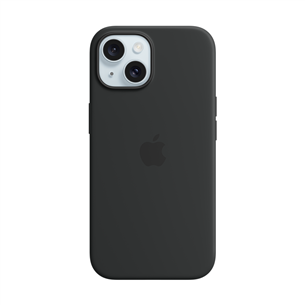 Apple Silicone Case with Magsafe, iPhone 15, черный - Чехол MT0J3ZM/A