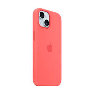Apple Silicone Case with Magsafe, iPhone 15, guava - Case