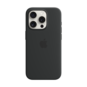 Apple Silicone Case with Magsafe, iPhone 15 Pro, black - Case