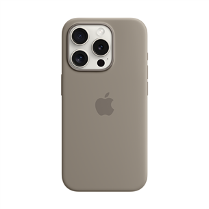 Apple Silicone Case with Magsafe, iPhone 15 Pro, коричневый - Чехол