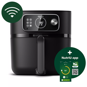 Philips 7000 XXL Airfryer Combi Connected, 8.3 L, 2200 W, melna - Karstā gaisa friteris