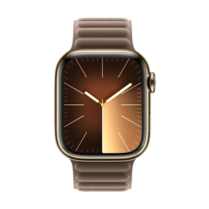 Apple Watch 41 mm, Magnetic Link, S/M, brūna - Siksniņa pulkstenim