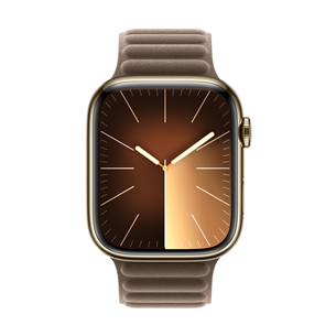 Apple Watch 45 mm, Magnetic Link, S/M, brūna - Siksniņa pulkstenim