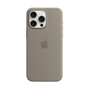Apple Silicone Case with Magsafe, iPhone 15 Pro Max, коричневый - Чехол