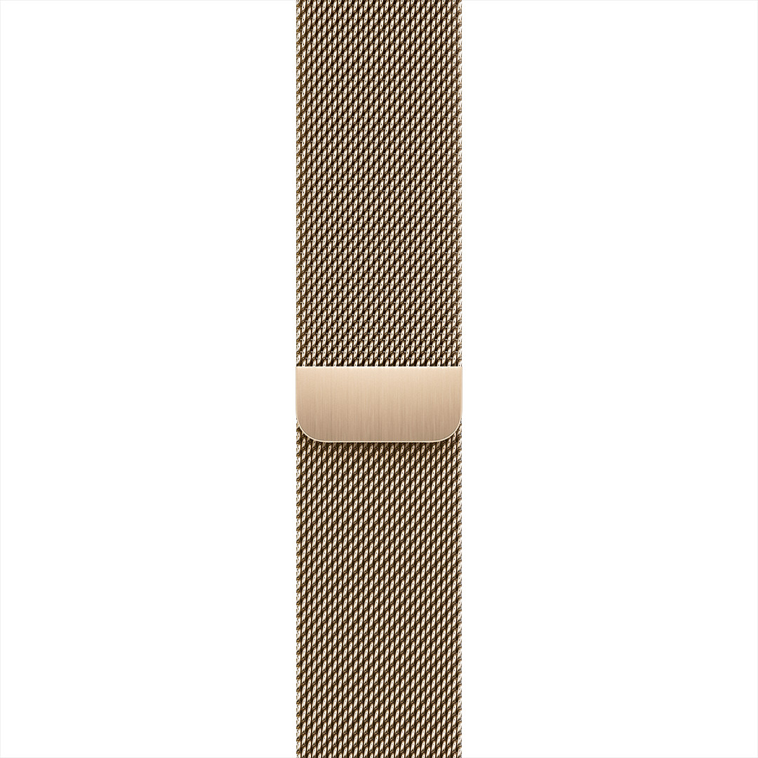 Apple Watch 45 мм, Milanese Loop, золотистый - Ремешок для часов