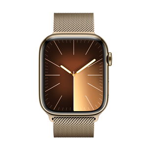 Apple Watch 45 мм, Milanese Loop, золотистый - Ремешок для часов