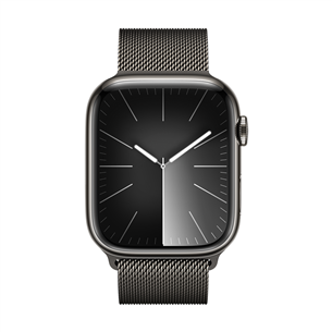 Apple Watch 45 мм, Milanese Loop, темно-серый - Ремешок для часов