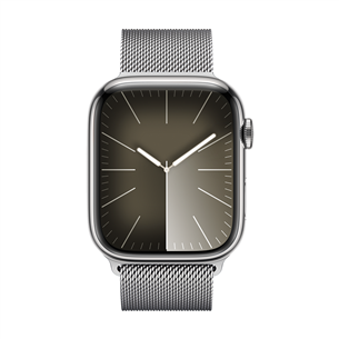 Apple Watch 45 мм, Milanese Loop, серебристый - Ремешок для часов