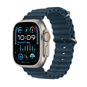 Apple Watch 49 мм, Ocean Band, синий - Ремешок для часов