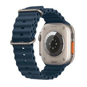 Apple Watch 49 mm, Ocean Band, zila - Siksniņa pulkstenim