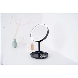 Beurer, melna - Kosmētiskais spogulis + spogulis ar magnētu