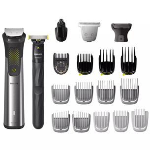 Philips Series 9000 All-in-One Trimmer, silver - Trimmer set + OneBlade MG9555/15