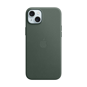 Apple FineWoven Case with MagSafe, iPhone 15 Plus, zaļa - Apvalks viedtālrunim MT4F3ZM/A