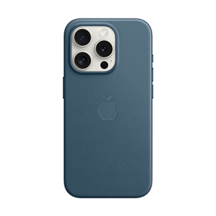 Apple FineWoven Case with MagSafe, iPhone 15 Pro, pacific blue - Case