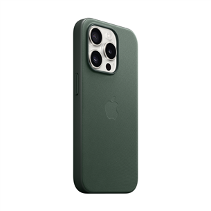 Apple FineWoven Case with MagSafe, iPhone 15 Pro, zaļa - Apvalks viedtālrunim