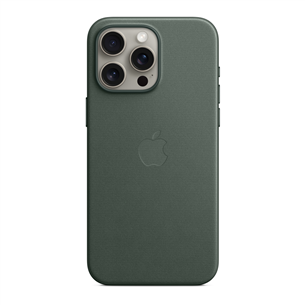Apple FineWoven Case with MagSafe, iPhone 15 Pro Max, zaļa - Apvalks viedtālrunim