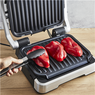 Tefal OptiGrill 2in1, 2100 W, nerūsējošā tērauda - Elektriskais grils