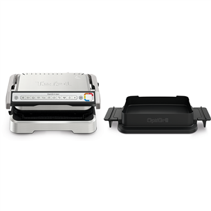 Tefal OptiGrill 4 в 1, нерж. сталь - Электрический гриль GC774D30