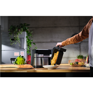 Tefal Dual Easy Fry & Grill Air Fryer, 8,3 л, нерж. сталь - Аэрогриль