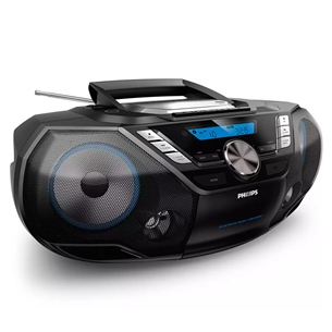 Philips AZB798T, FM, DAB+, Bluetooth, USB, CD, kasešu atskaņošana, melna - Magnetola