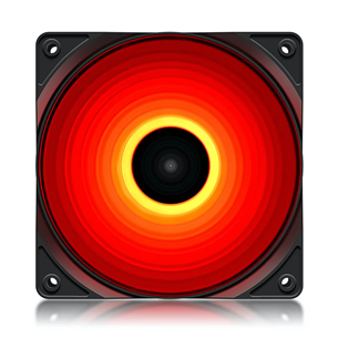 Deepcool RF120R, sarkani LED - Ventilators datoram DP-FLED-RF120-RD