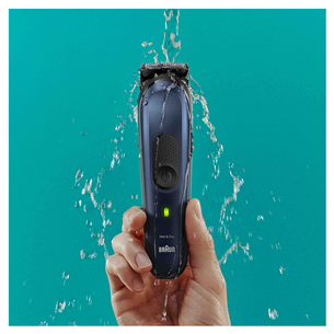 Braun Series 7, 10 в 1, Wet & Dry, синий - Мультитриммеp