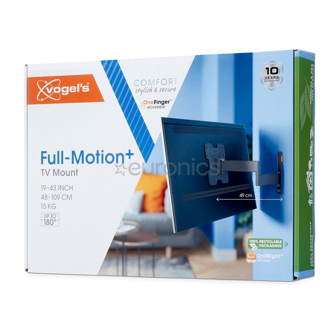 Vogel's Full-Motion, 19"-43", black - TV wall mount