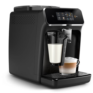 Philips LatteGo Series 2300, glossy black - Fully automatic espresso machine