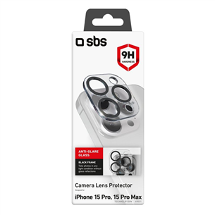 SBS Camera Lens Protector, iPhone 15 Pro/Pro Max - Kameras objektīva aizsargs