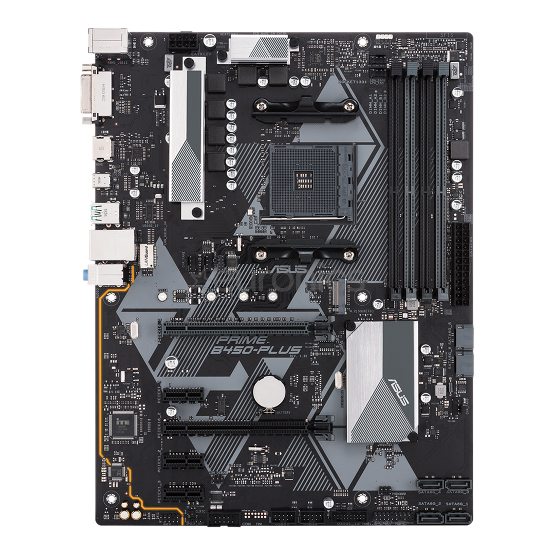 ASUS, AMD B450, AM4, DDR4, ATX - Mainboard